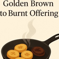 When the plantain goes from golden brown to burnt offering