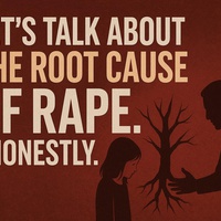 LET’S TALK ABOUT THE ROOT CAUSE OF RAPE, HONESTLY.